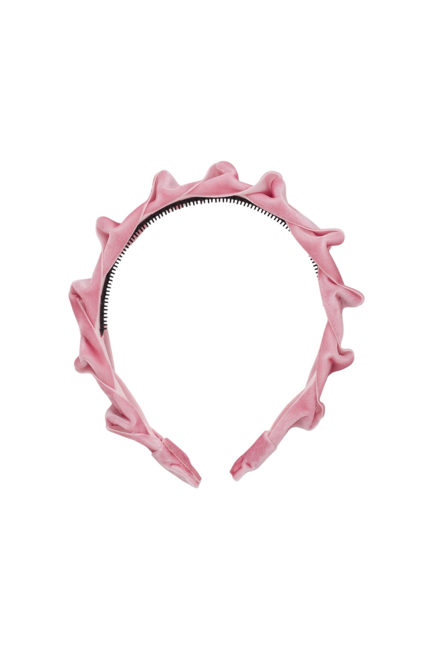 Velvet Ripple Headband - Rose