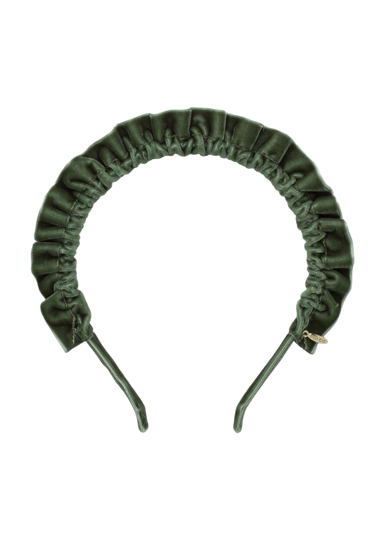 Tutu Velvet Headband - Forest Green Moss