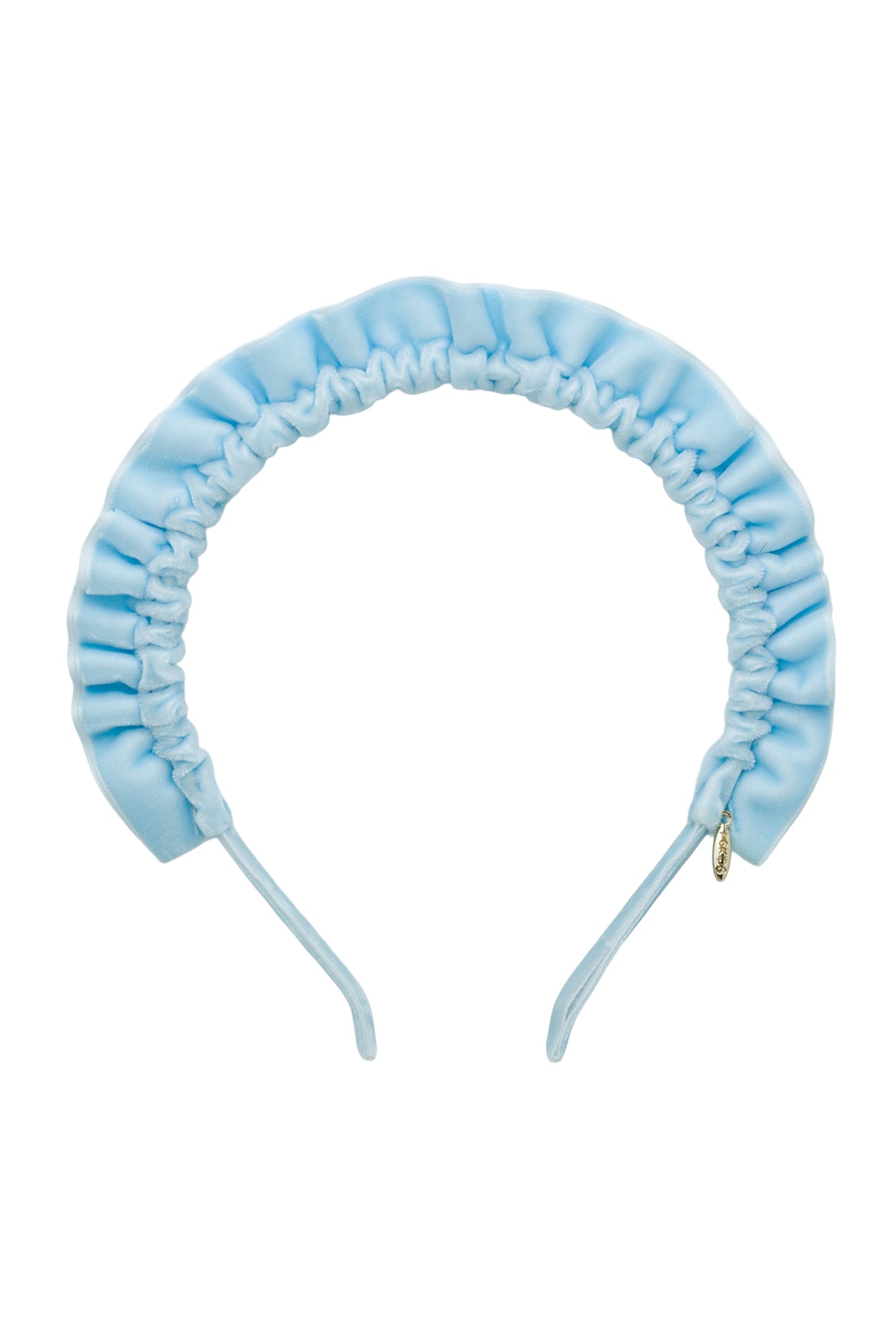 Tutu Velvet Headband - Light Blue
