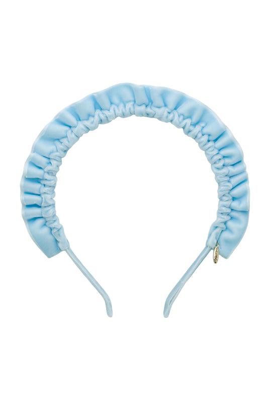 Tutu Velvet Headband - Light Blue