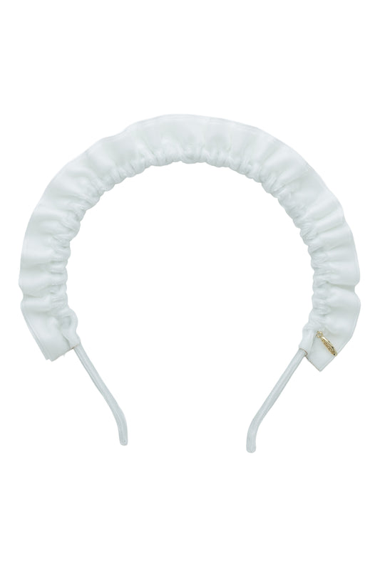 Tutu Velvet Headband - White