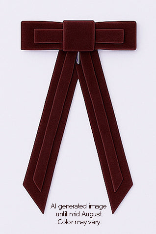 Rebecca Velvet Clip - Burgundy