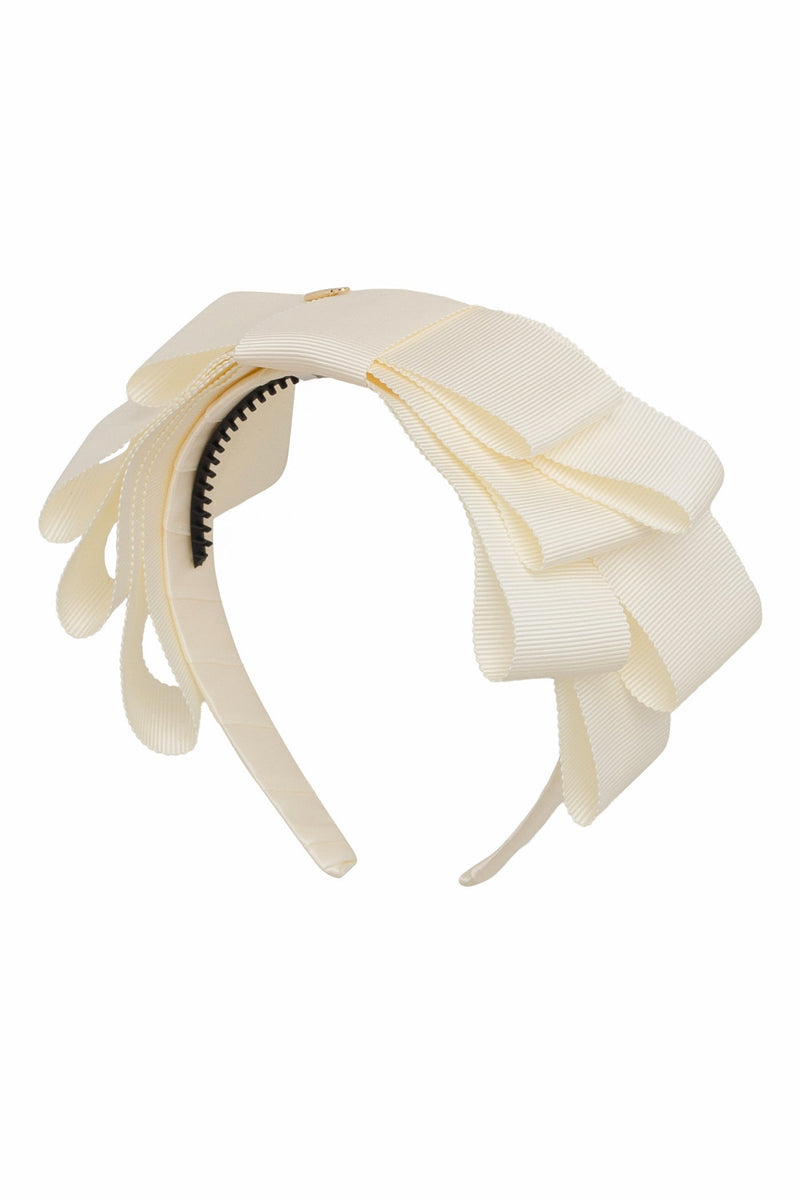 Abundant Bow Headband - Ivory