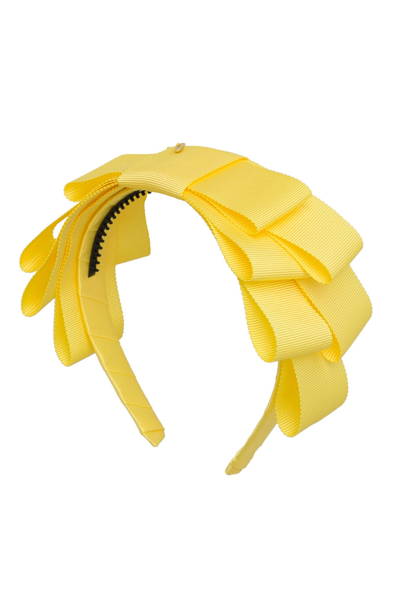 Abundant Bow Headband - Lemon