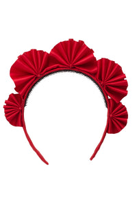 Accordion Headband - Red