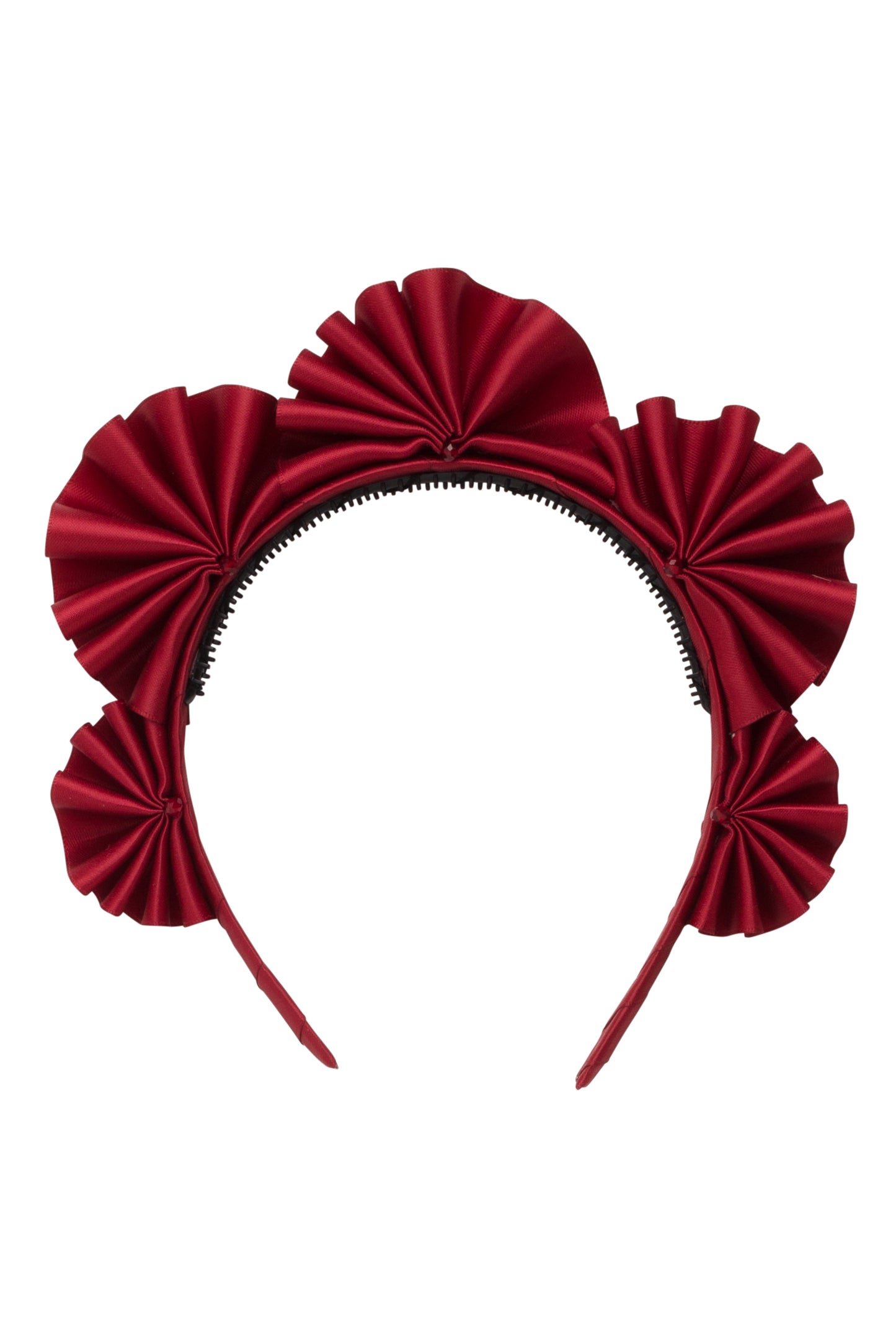 Accordion Headband - Burgundy Sherry