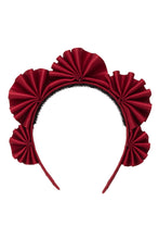 Accordion Headband - Burgundy Sherry