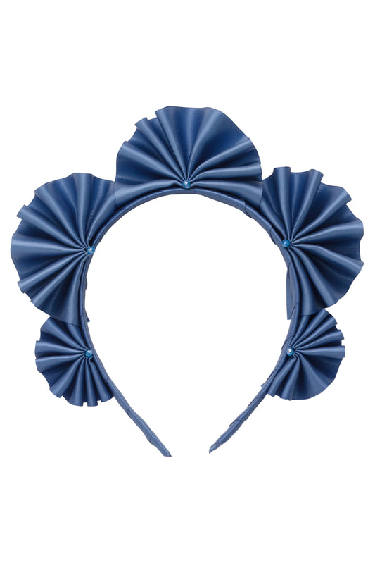 Accordion Headband - Smoke Blue