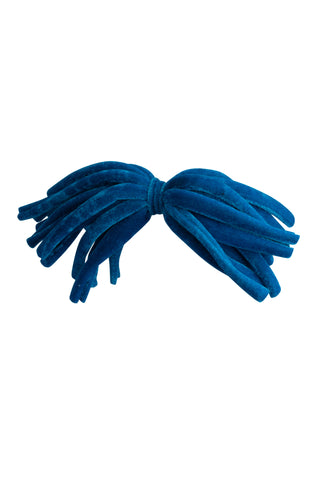 Anemone Strips Clip - Blue Jewel Velvet