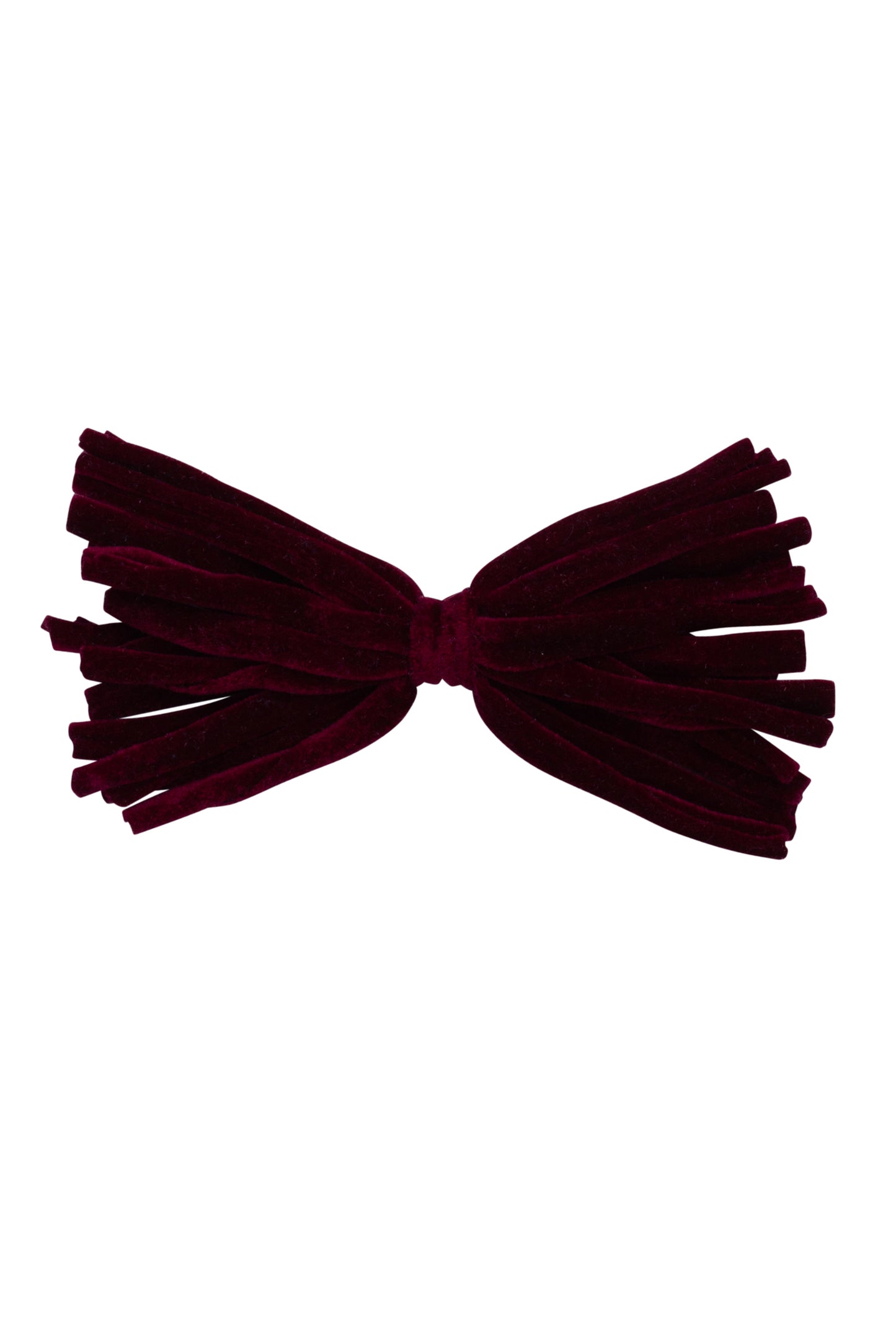 Anemone Strips Clip - Burgundy Velvet