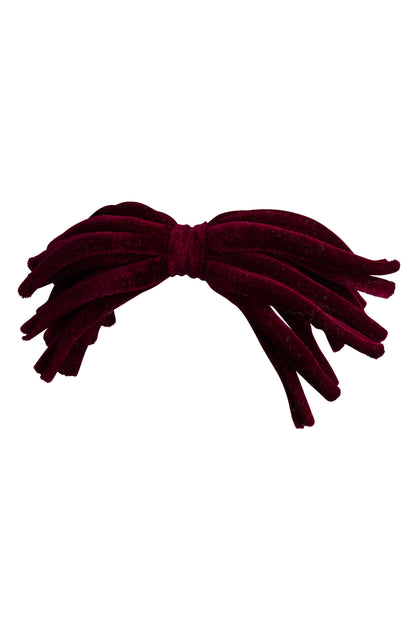 Anemone Strips Clip - Burgundy Velvet