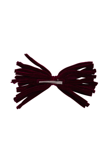 Anemone Strips Clip - Burgundy Velvet