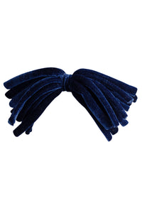 Anemone Strips Clip - Navy Velvet Velvet