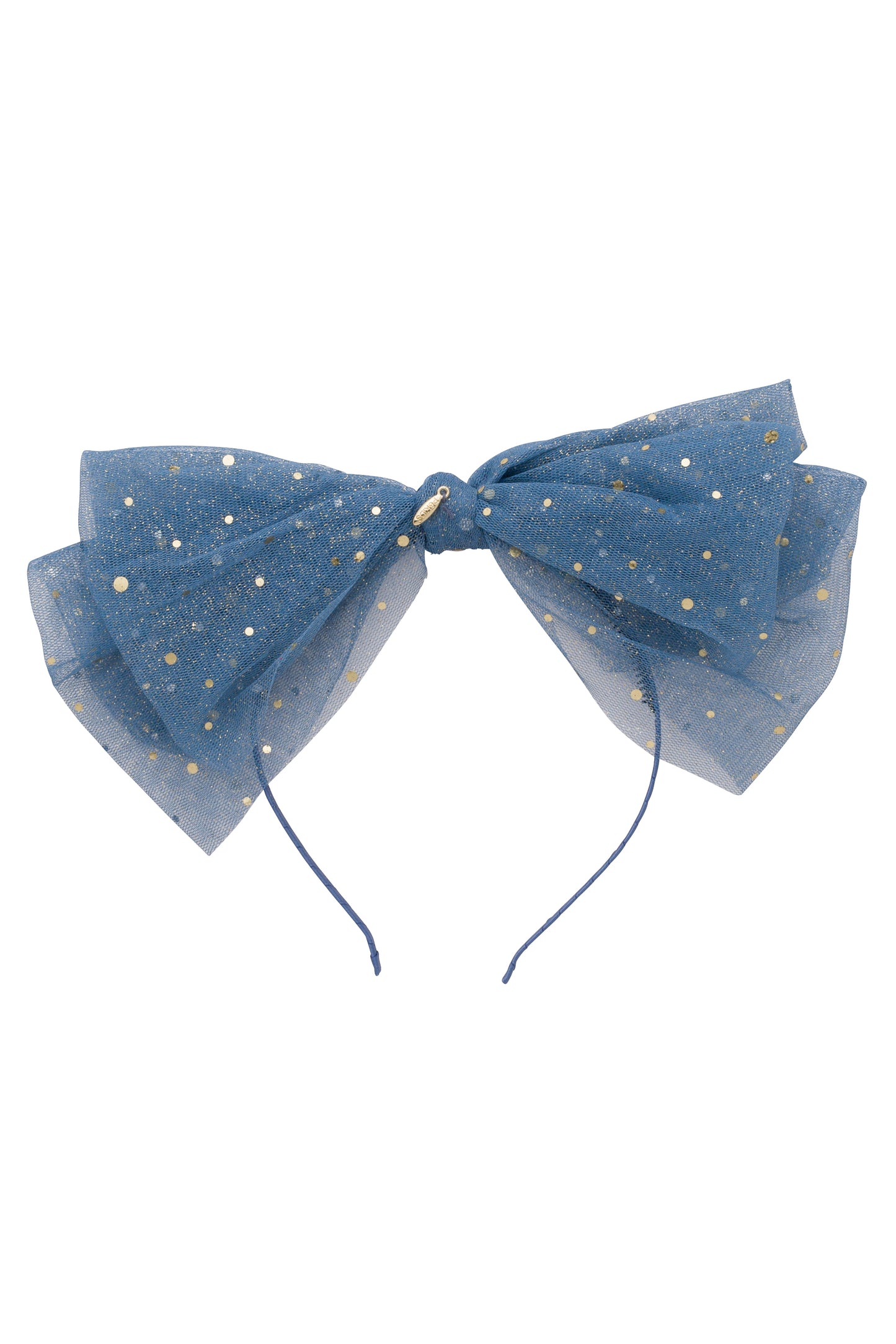 Ava Dot Headband - Blue