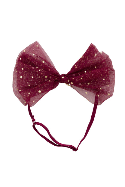 Ava Dot Wrap - Burgundy