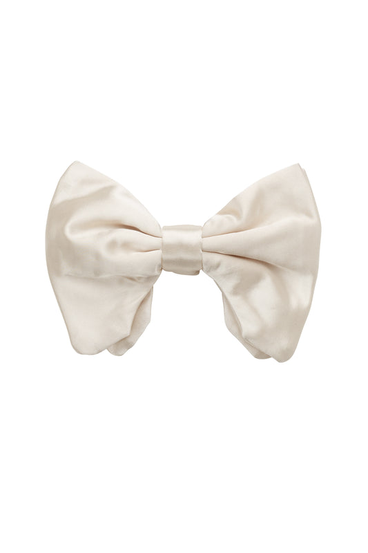 Avant Garde Bowtie - Yellow Ivory Satin