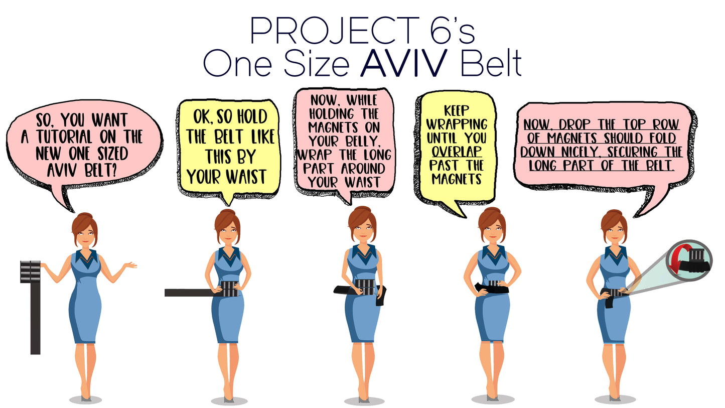 The OS Aviv Belt in Grand - Clear - PROJECT 6, modest fashion
