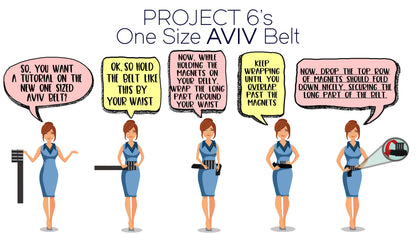 The OS Aviv Belt in Grand - Clear - PROJECT 6, modest fashion