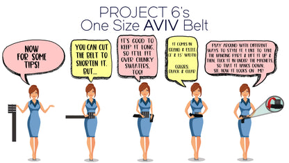 The OS Aviv Belt in Grand - Clear - PROJECT 6, modest fashion