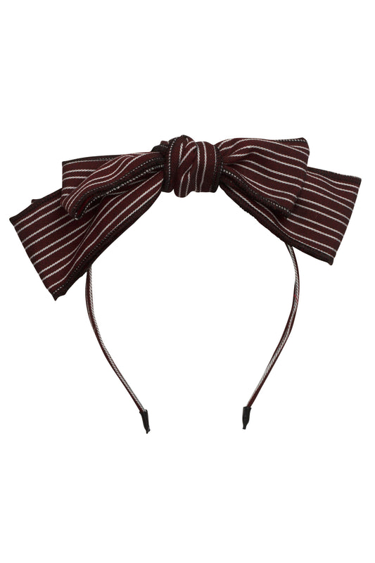 Striped Baby Doll - Burgundy