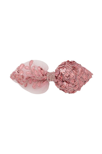 Ballroom Tapered Clip/Bowtie - Rose Brocade