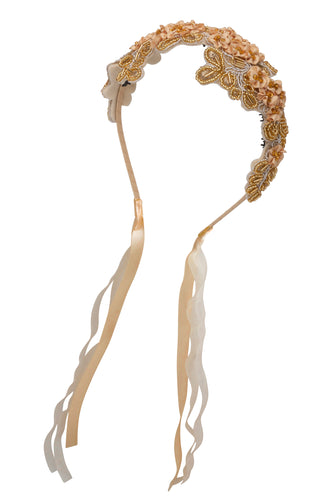 Blooming Icicles Headband - Gold/Ivory