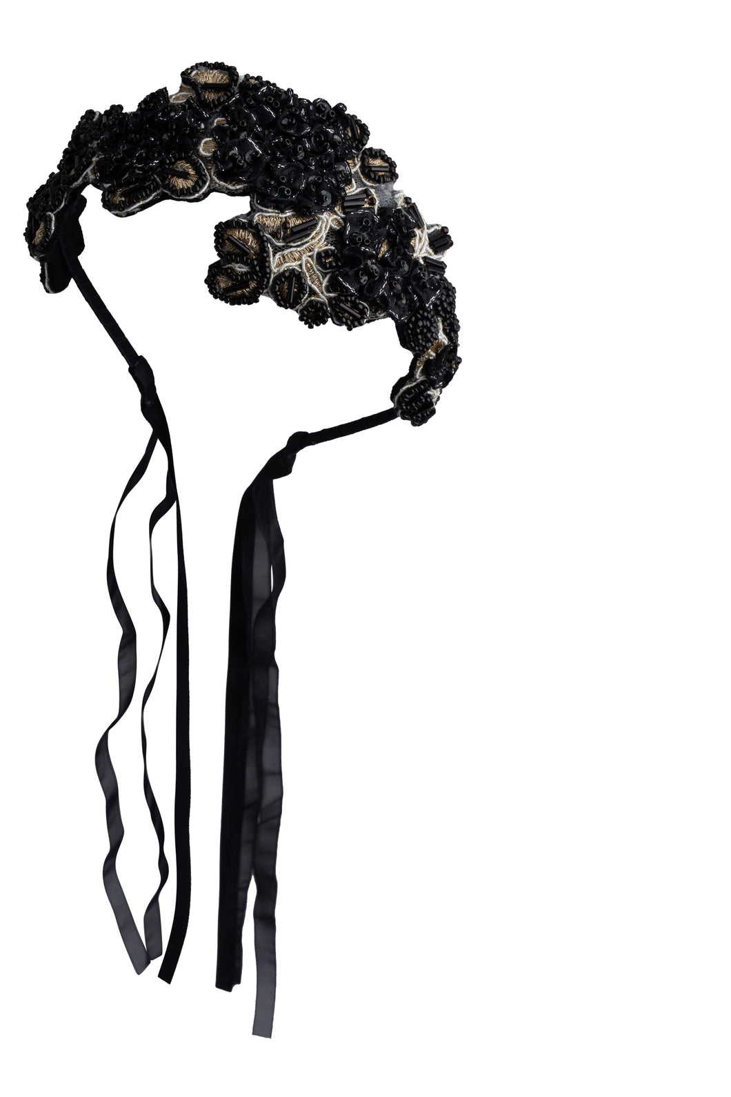 Blooming Icicles Headband - Black