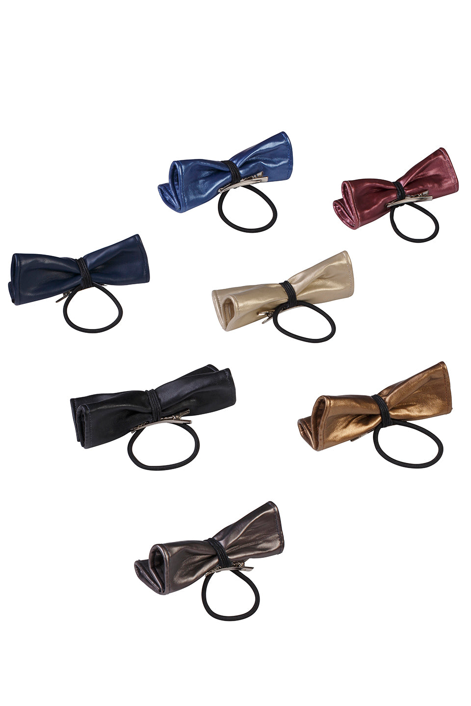 Butterfly Leather Clip/Pony - Pewter