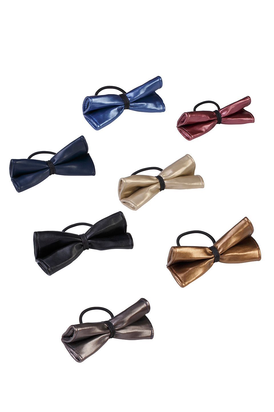 Butterfly Leather Clip/Pony - Navy