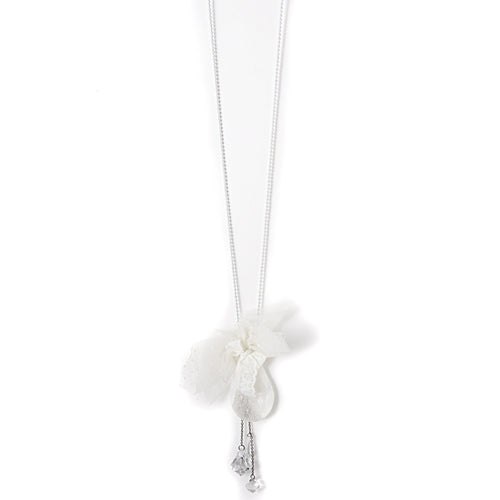 Calla Crystal Necklace - Ivory