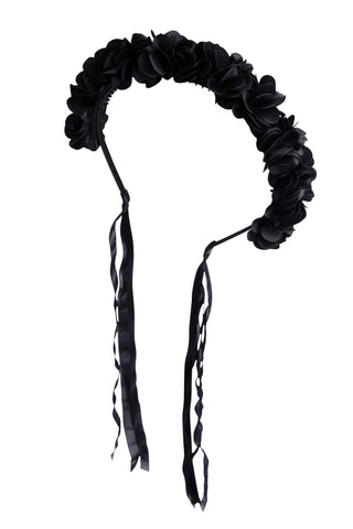 Carnation Hard Headband - Black
