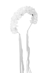 Carnation Hard Headband - White