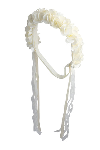 Carnation Wrap Wreath - Ivory
