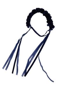 Carnation Wrap Wreath - Navy