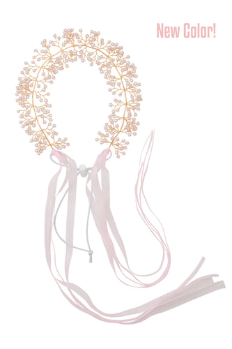 Clustered Wreath - Pink Pearls