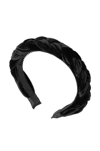 Coronation Day Headband - Black Velvet