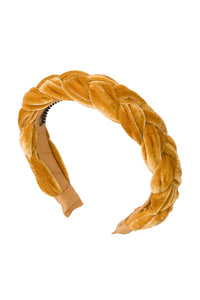 Coronation Day Headband - Gold Velvet