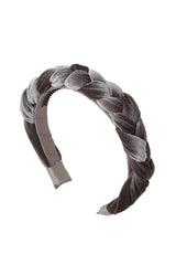 Coronation Day Headband - Grey Velvet