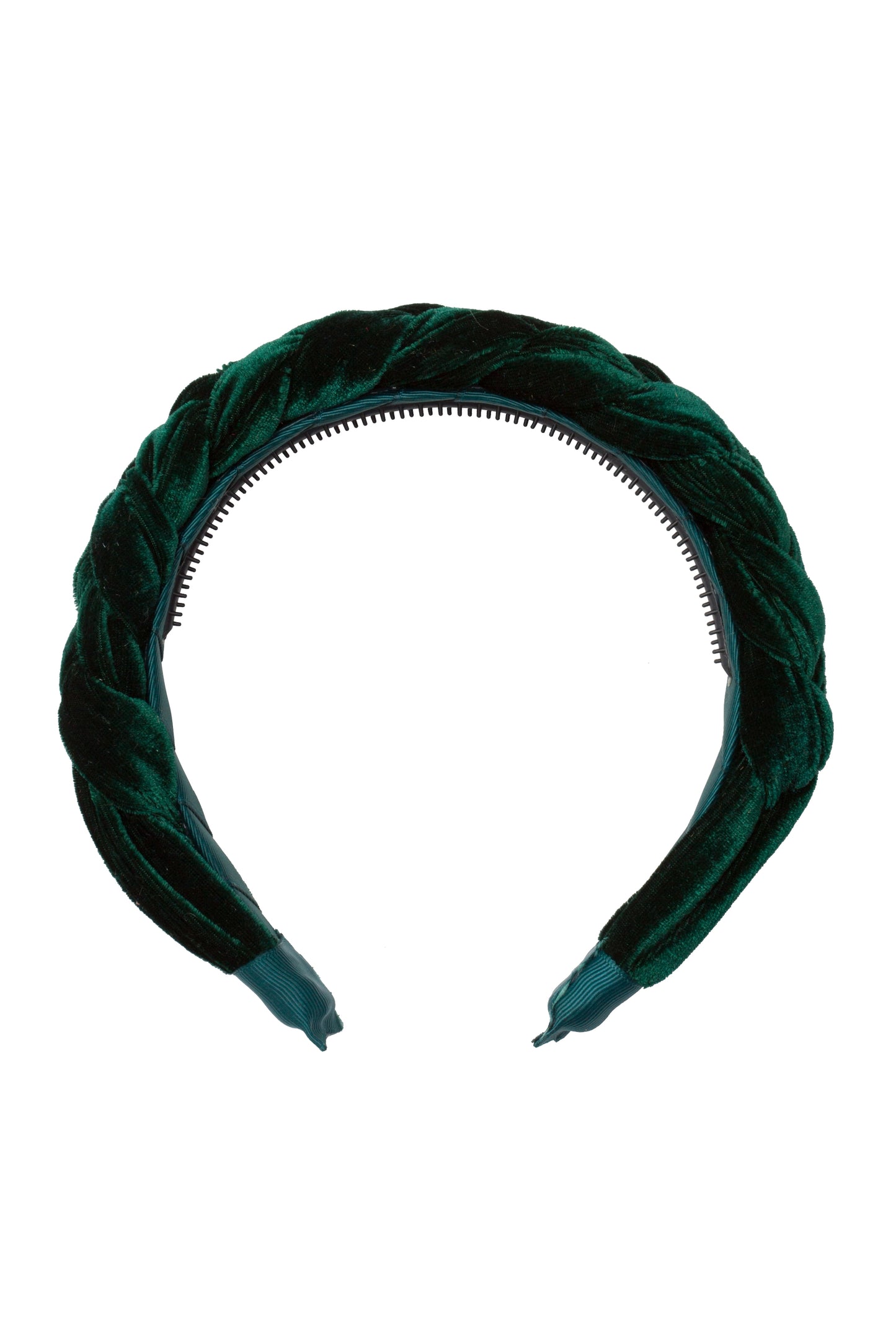 Coronation Day Headband - Hunter Green Velvet