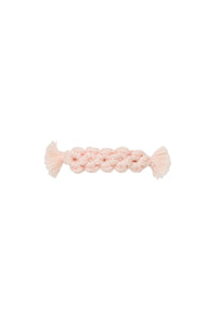Daisy Fringe Log Clip - Light Pink