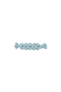 Daisy Fringe Log Clip - Light Blue