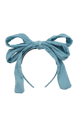 Double Party Bow Headband - Light Turquoise