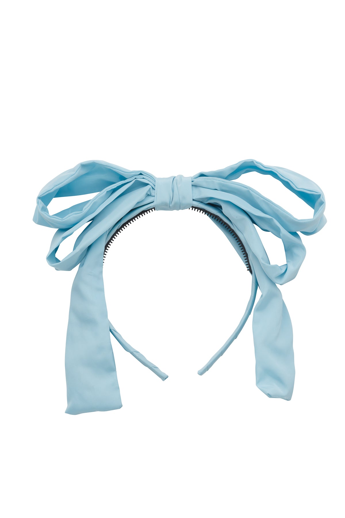 Double Party Bow Headband - Light Sky