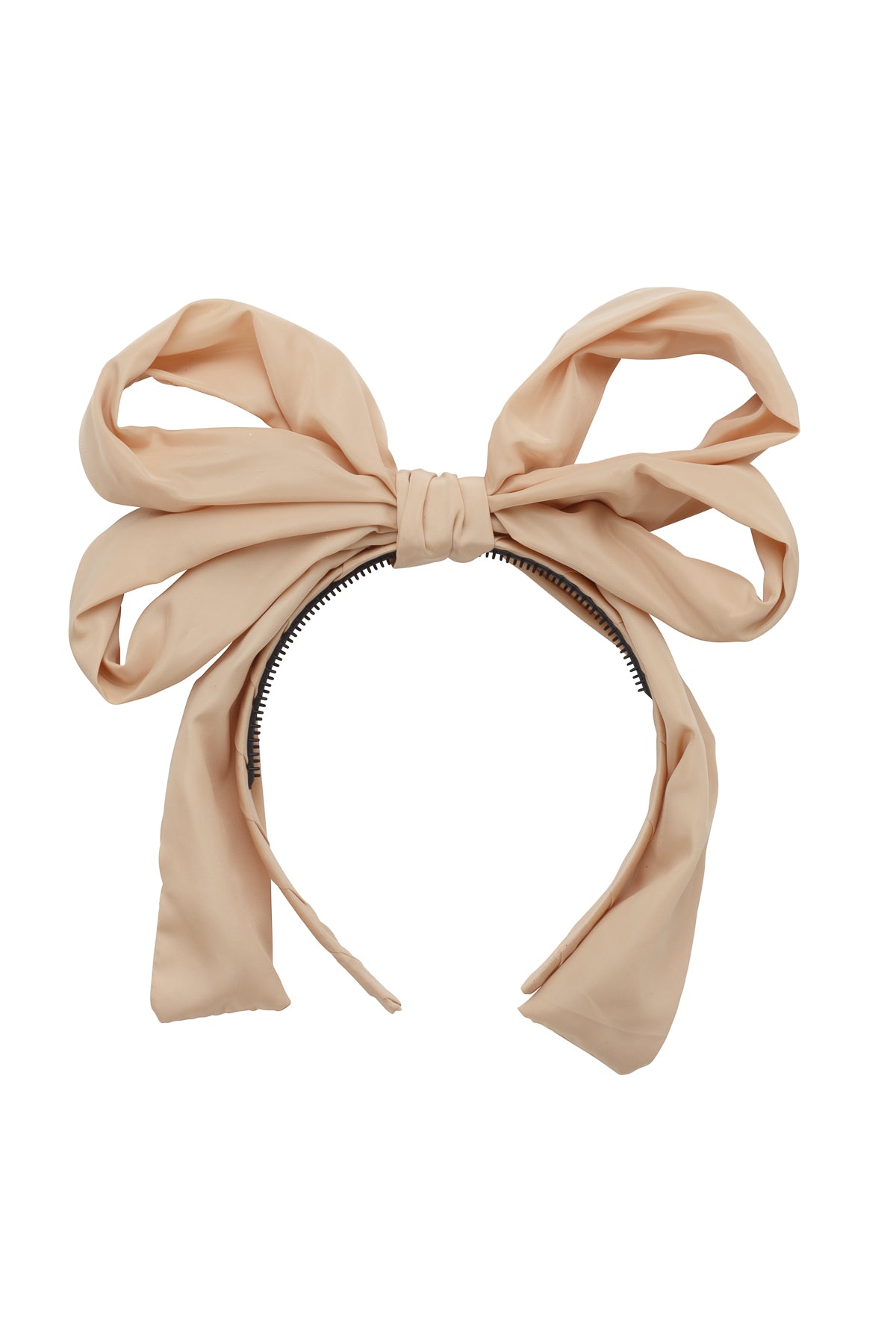 Double Party Bow Headband - Taupe