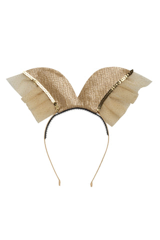 Elegant Butterfly Headband - Gold