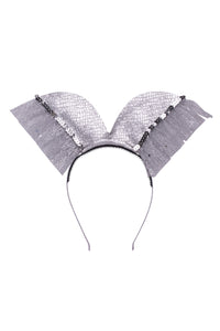 Elegant Butterfly Headband - Silver