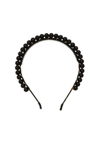 Even Pearls Headband - Black