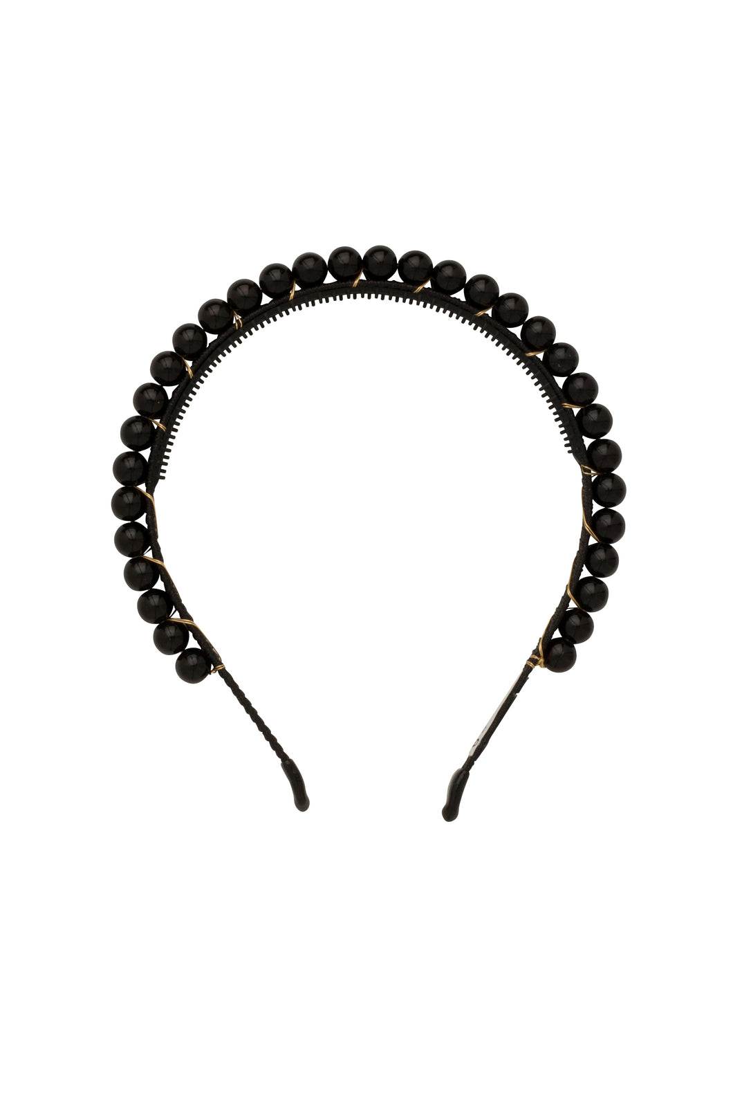 Even Pearls Headband - Black