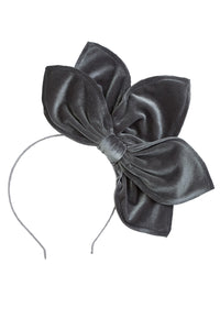 Five Petals Velvet Headband - Grey