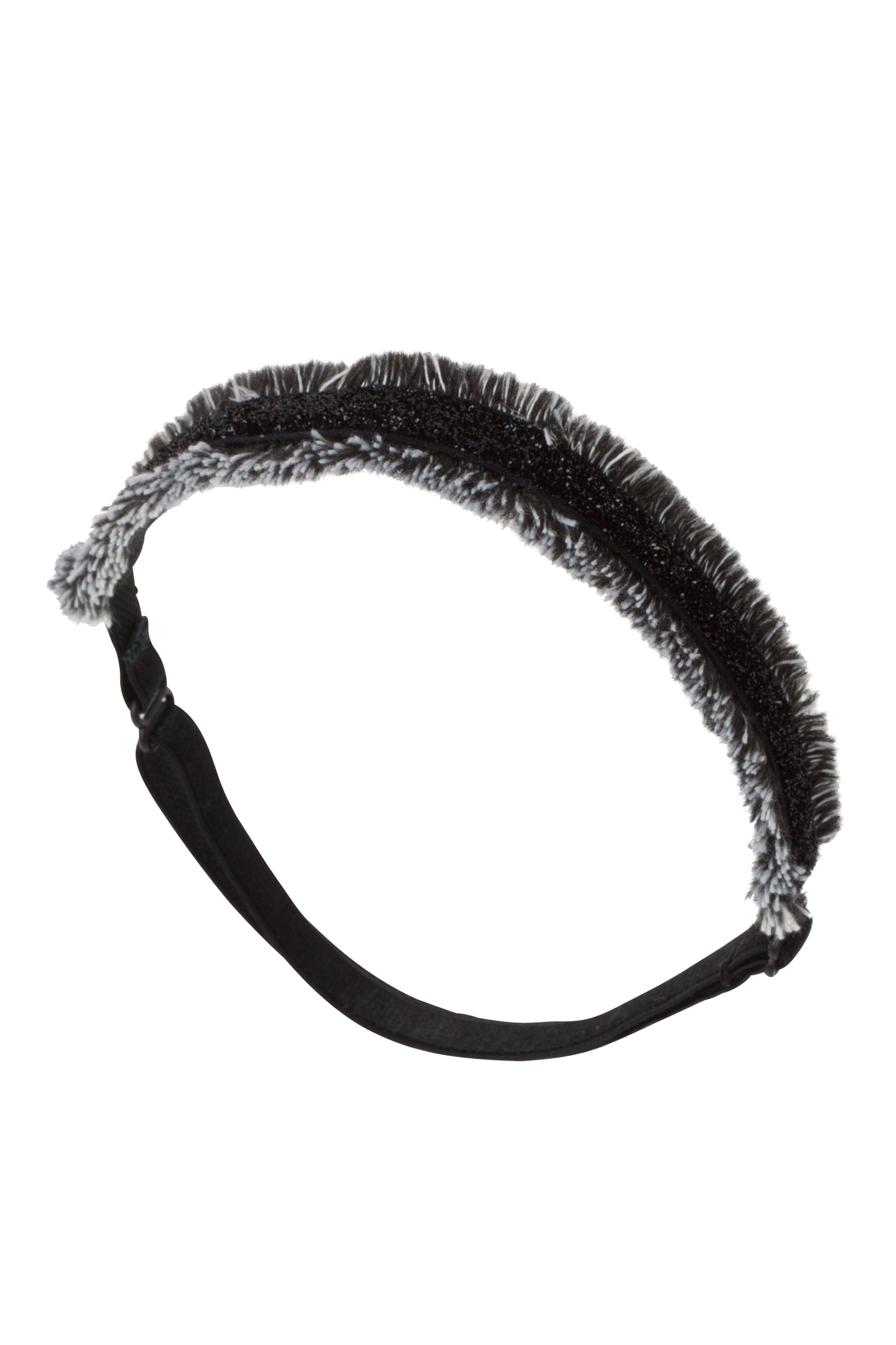 Flat Fringe Wrap - Black/White
